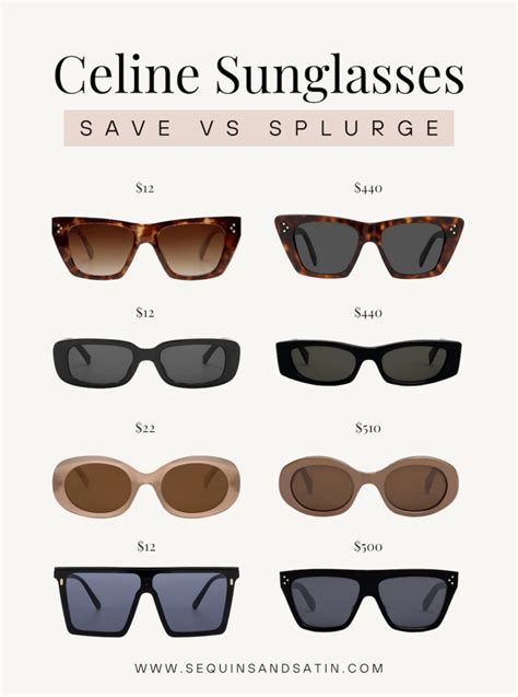 best celine sunglasses dupes|best knock off sunglasses.